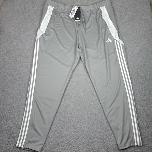 Adidas Track Pants Mens 3XLT Tall Gray Tiro 24 Training Football Soccer IV7274 - Picture 1 of 10